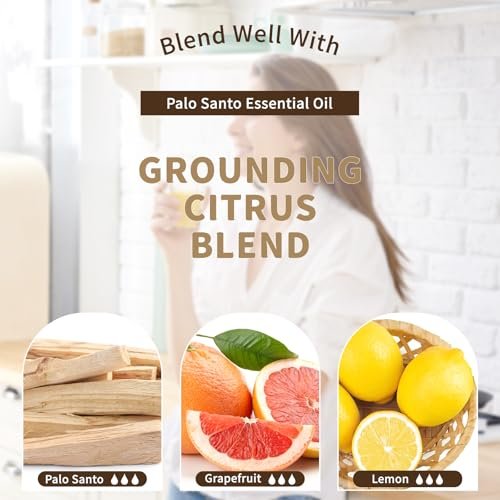 EUQEE Palo Santo Öl 118 ml – Reines Palo Santo Ätherisches Öl mit Glaspipette für Diffuser, Seifen- und Kerzenherstellung – 4 Fl. Oz