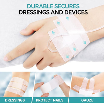 Dimora Paper Medical Tape 16 Rollen - Hypoallergenes Weißes Chirurgisches Klebeband für empfindliche Haut, Atmungsaktives Erste-Hilfe-Wundpflaster mit schmerzfreiem Entfernen, Fixiert Verbände und Medizinprodukte - 2,5 cm x 9,1 m