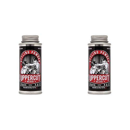UPPERCUT DELUXE Styling Powder 2er-Pack – Volumenpuder & Texturierpuder für Männer mit flexiblem Halt & natürlichem Matt-Effekt – Leichtes, umformbares Haarprodukt – 2x 20 g