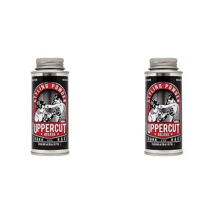 UPPERCUT DELUXE Styling Powder 2er-Pack – Volumenpuder & Texturierpuder für Männer mit flexiblem Halt & natürlichem Matt-Effekt – Leichtes, umformbares Haarprodukt – 2x 20 g