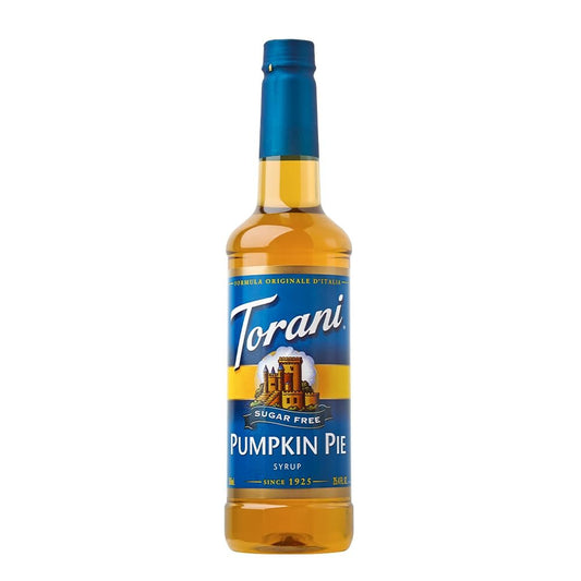 Torani Sugar Free Pumpkin Pie Sirup – 750 ml – Kalorienfreier Kürbisgeschmack für Kaffee, Desserts & Cocktails
