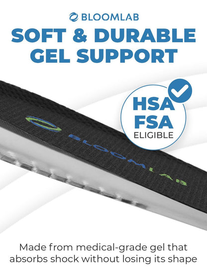 Orthopädische Fersenerhöhungseinlagen für Fersenschmerzen & Beinlängendifferenz – Weiche Gel-Fersenkissen mit 3 Höhenoptionen (0,6", 1", 1,35"), Standardbreite, für Damen & Herren, 1 Paar