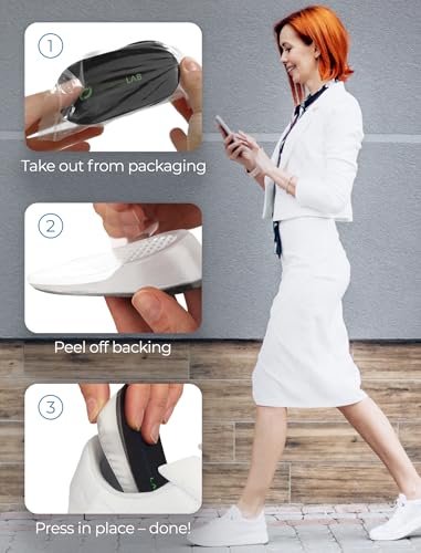 Orthopädische Fersenerhöhungseinlagen für Fersenschmerzen & Beinlängendifferenz – Weiche Gel-Fersenkissen mit 3 Höhenoptionen (0,6", 1", 1,35"), Standardbreite, für Damen & Herren, 1 Paar