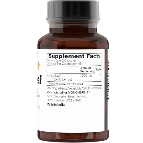 MONOHERB Guavenblatt 10:1 Extrakt 1000 mg – 90 Kapseln