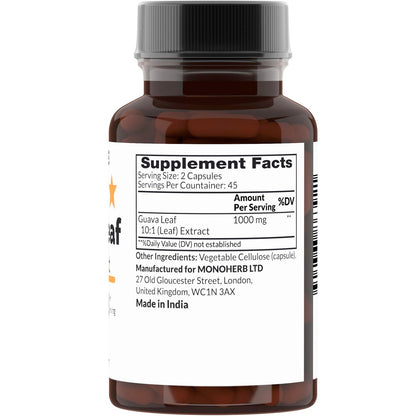 MONOHERB Guavenblatt 10:1 Extrakt 1000 mg – 90 Kapseln