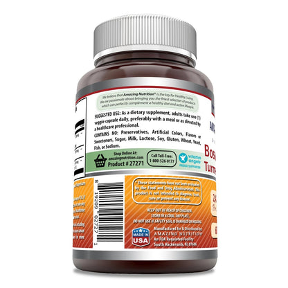 Amazing Formulas Boswellia-Extrakt, Kurkuma und Sauerkirsche Kapseln | 2400 mg pro Portion | 60 vegane Kapseln | Non-GMO | Glutenfrei | Hergestellt in USA