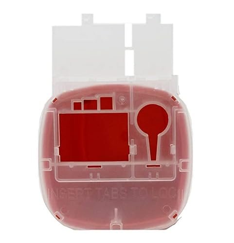 Dealmed Mini Sharps Behälter, 1 Quart (Packung mit 1) Klappdeckel, Entnahmeöffnung, tragbar, Reisegröße, Rot