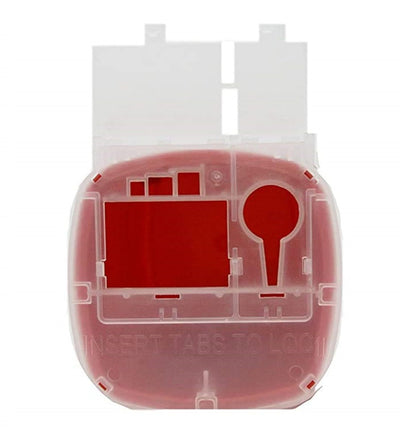 Dealmed Mini Sharps Behälter, 1 Quart (Packung mit 1) Klappdeckel, Entnahmeöffnung, tragbar, Reisegröße, Rot