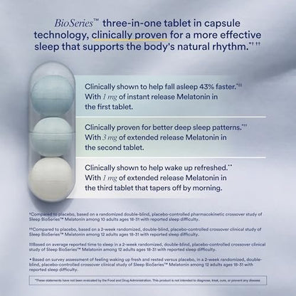 Ritual Sleep Melatonin 5mg – BioSeries Zeitfreisetzungskapseln für nächtliche Schlafunterstützung – Vegan – Ohne Arzneimittel – Vanille – 20 Kapseln
