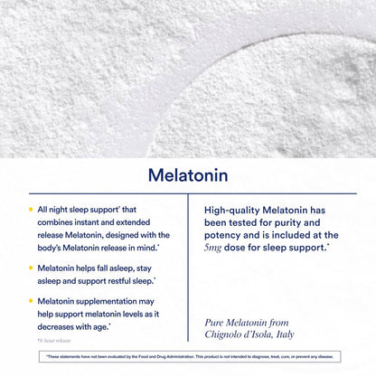 Ritual Sleep Melatonin 5mg – BioSeries Zeitfreisetzungskapseln für nächtliche Schlafunterstützung – Vegan – Ohne Arzneimittel – Vanille – 20 Kapseln