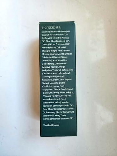 LUVIH Empyreal Shine Haar Serum mit Ashwagandha, Amla & Rosmarinöl für Frauen & Männer - Wachstum, Feuchtigkeit - Ayurvedische Haarpflege, 50 ml