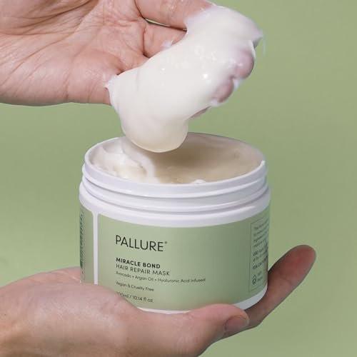 Pallure Miracle Bond Mask – Haarmaske für volleres, dichteres Haar mit Hyaluronsäure, Biotin, Avocado- und Arganöl, 300 ml