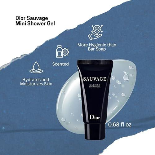Dior Sauvage Herrenduft – Miniatur Parfüm-Geschenkset EDP & Duschgel Duo Reiseset