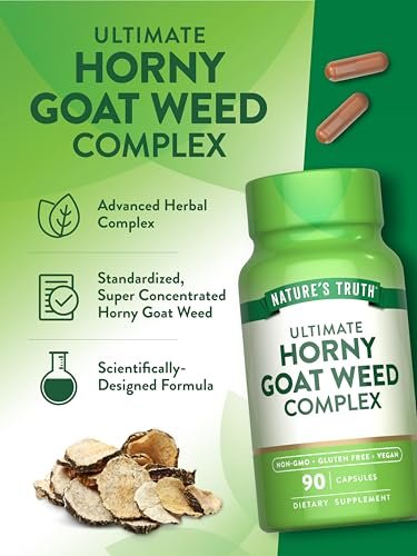 Nature's Truth Bockshornklee-Komplex | 90 Kapseln | mit Maca-Wurzel | Veganes, Nicht-GVO & Glutenfreies Kräuterergänzungsmittel