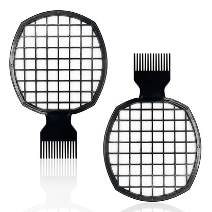 Kootinn 2er-Pack verbesserte Twist-Kämme, Haarschwamm-Bürste für Locken bei Männern und Frauen, doppelseitiges Design, ABS-Material, ergonomisch, über ein Jahr haltbar, 2 Kämme inklusive