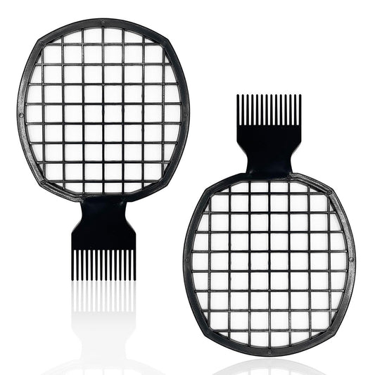 Kootinn 2er-Pack verbesserte Twist-Kämme, Haarschwamm-Bürste für Locken bei Männern und Frauen, doppelseitiges Design, ABS-Material, ergonomisch, über ein Jahr haltbar, 2 Kämme inklusive