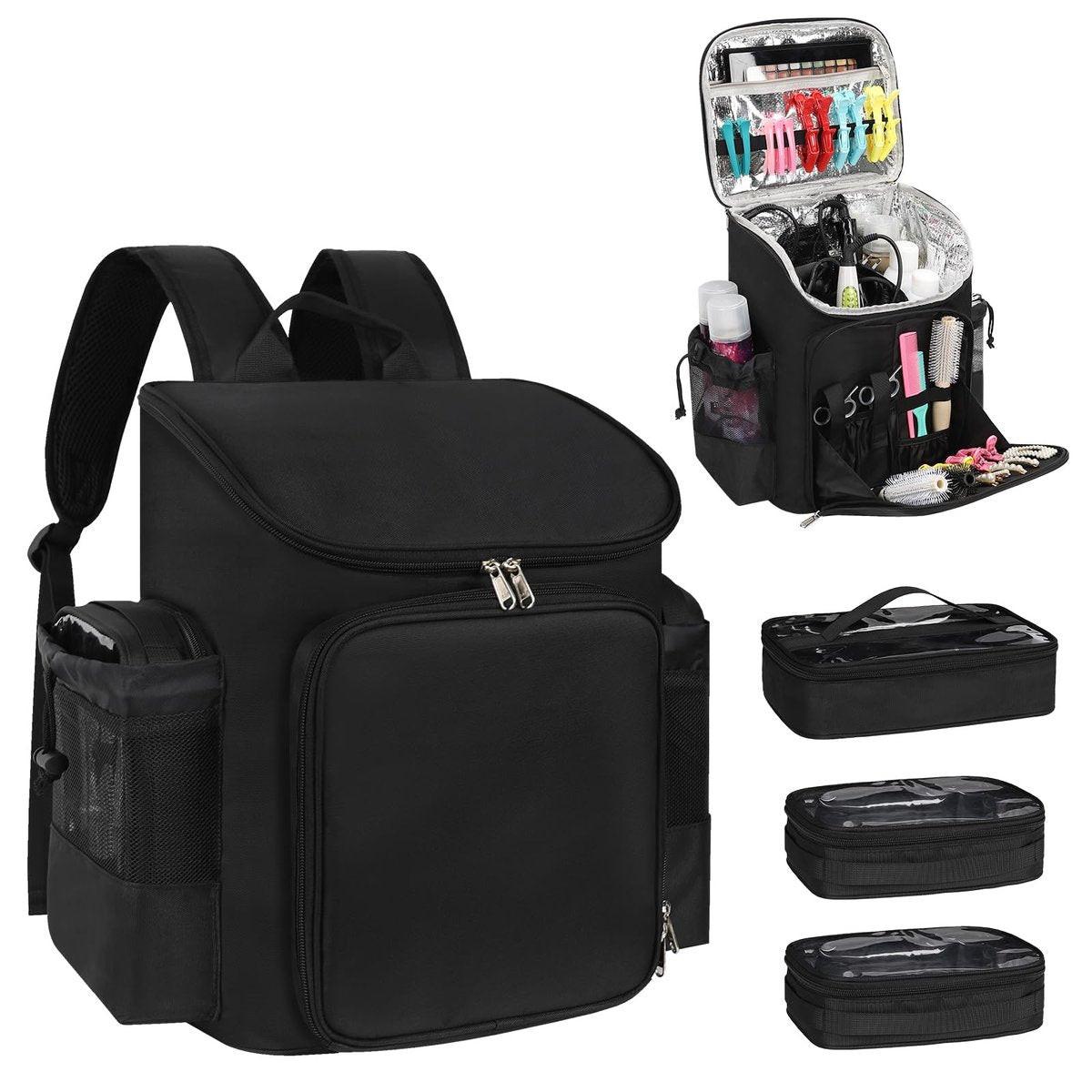 Hairstylist Reisetasche - Große Kapazität Barber Reiserucksack, Friseurtasche mit verstellbaren Trennwänden, Professionelle Kosmetiktasche für Zubehör, Friseur Must-Haves