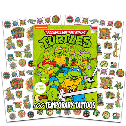 Teenage Mutant Ninja Turtles Temporäre Tattoos für Kinder – 100 TMNT Tattoos für Jungen Mädchen Partyzubehör (TMNT Partygeschenke)