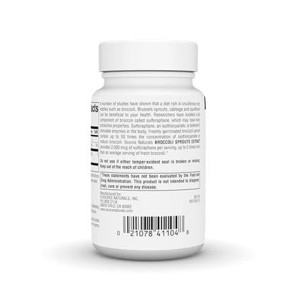 Source Naturals Brokkolie-Sprossen-Extrakt, 250 mg – 60 Tabletten