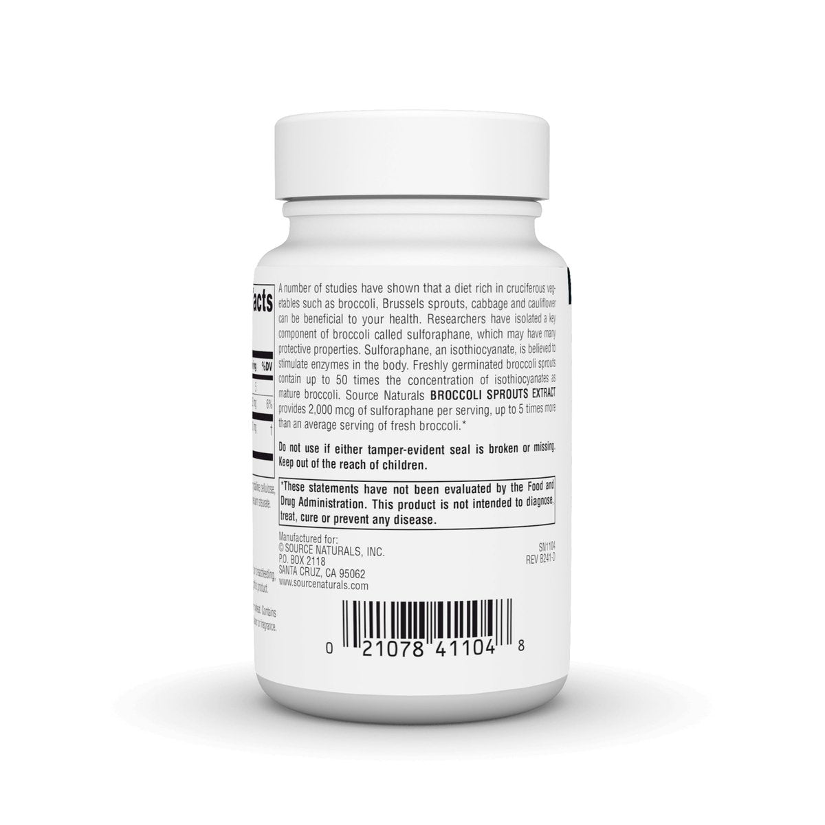Source Naturals Brokkolie-Sprossen-Extrakt, 250 mg – 60 Tabletten