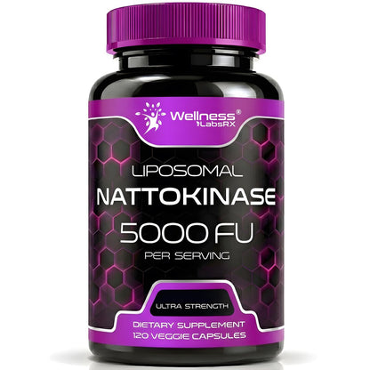 Nattokinase Kapseln 5000 FU – Enzym aus japanischem Natto – Laborgeprüft – 120 Kapseln