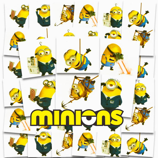 Minions Tattoos Party Favors Bundle – 72 einzeln perforierte temporäre Tattoos für Kinder, Jungen und Mädchen (Despicable Me Partyzubehör)