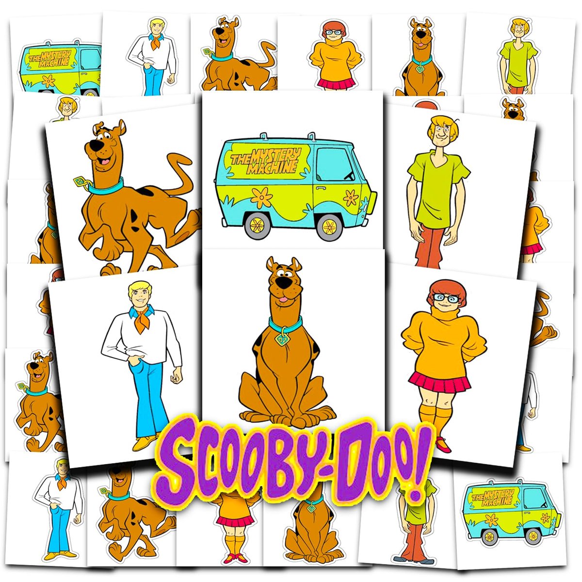 Scooby Doo Tattoos Party Favors Bundle – 72 temporäre Tattoos für Kinder | Scooby Doo Partyzubehör