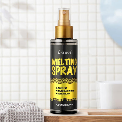 Brzeaf Lace Melting Spray und Wig Band (120 ml) – Extremer Halt für Perücken, schnelltrocknend, natürlicher Finish