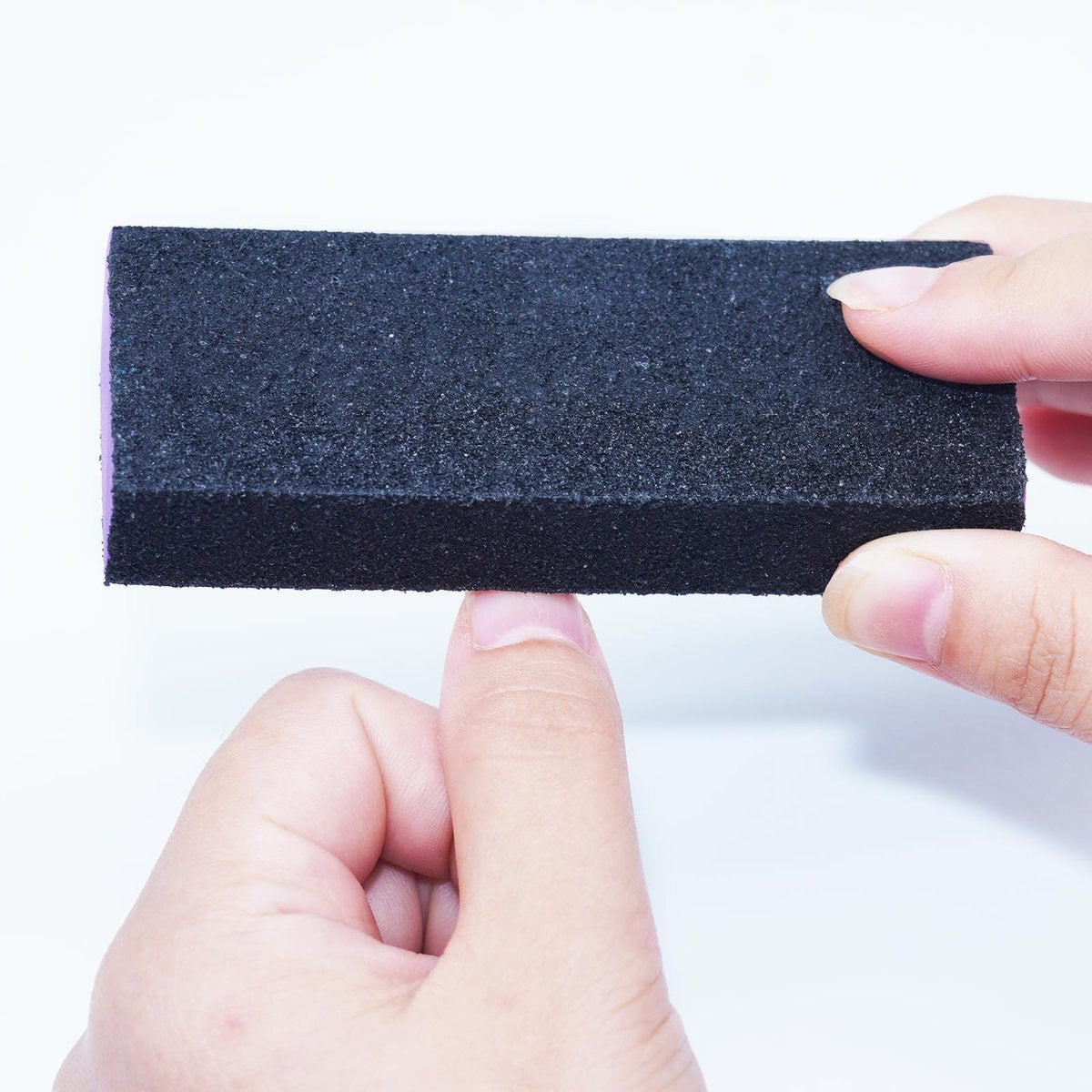 LNAUJS Professionelles Maniküre-Werkzeug-Set, 8-teiliges Nagelfeilen- und Buffer-Set, Schwarze Nagelfeile mit 100/180er Körnung zum Schleifen, Polieren und Glätten