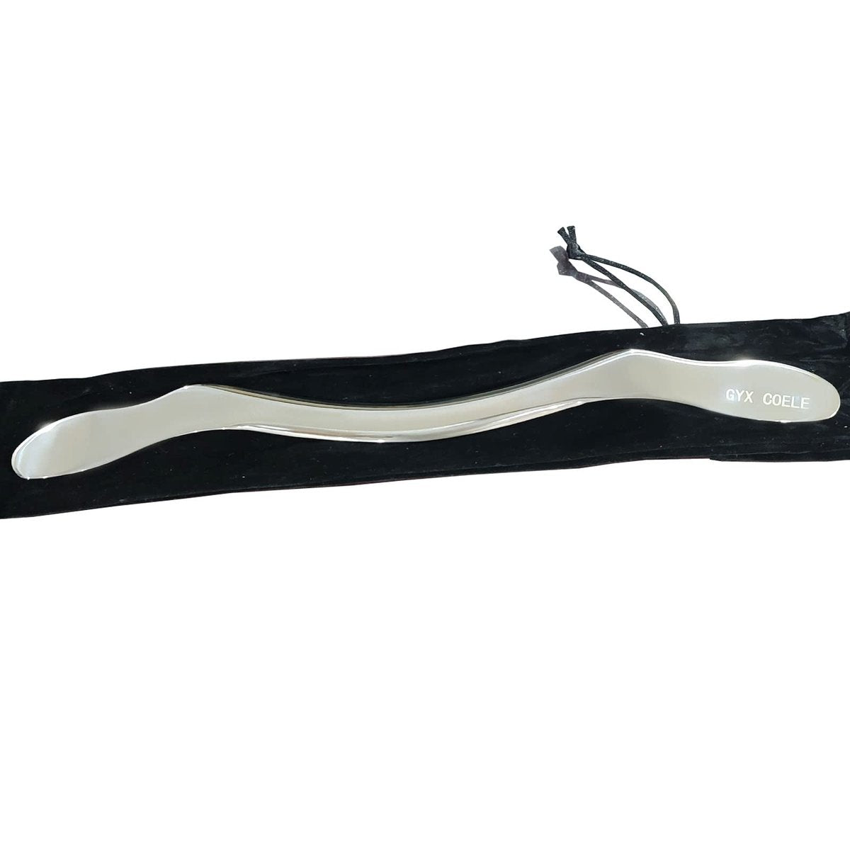 GYX COELE Muskel-Schaber aus Edelstahl – Gua Sha Scraping Massagewerkzeug, IASTM-Werkzeug für physikalische Therapie, 35,6 cm lang (Doppelschneide)