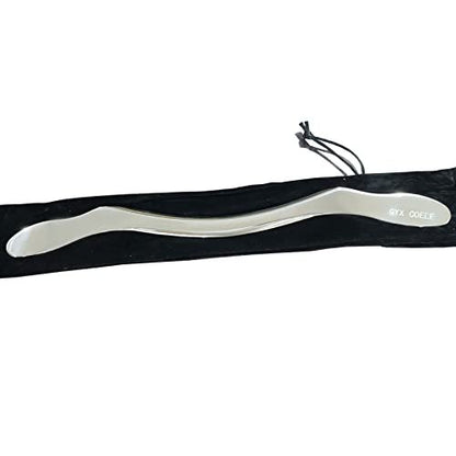 GYX COELE Muskel-Schaber aus Edelstahl – Gua Sha Scraping Massagewerkzeug, IASTM-Werkzeug für physikalische Therapie, 35,6 cm lang (Doppelschneide)