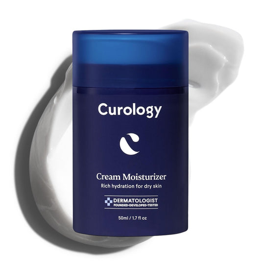 Curology Cream Feuchtigkeitscreme, Reichhaltige Gesichtslotion für Trockene Haut, mit Sheabutter und Hyaluronsäure, 50 ml