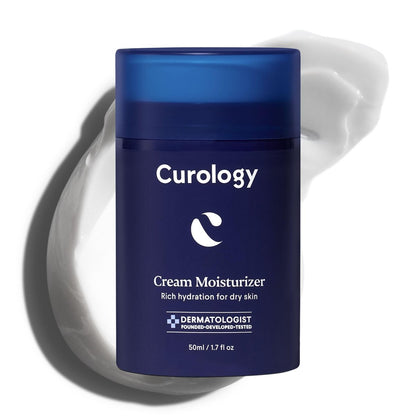 Curology Cream Feuchtigkeitscreme, Reichhaltige Gesichtslotion für Trockene Haut, mit Sheabutter und Hyaluronsäure, 50 ml