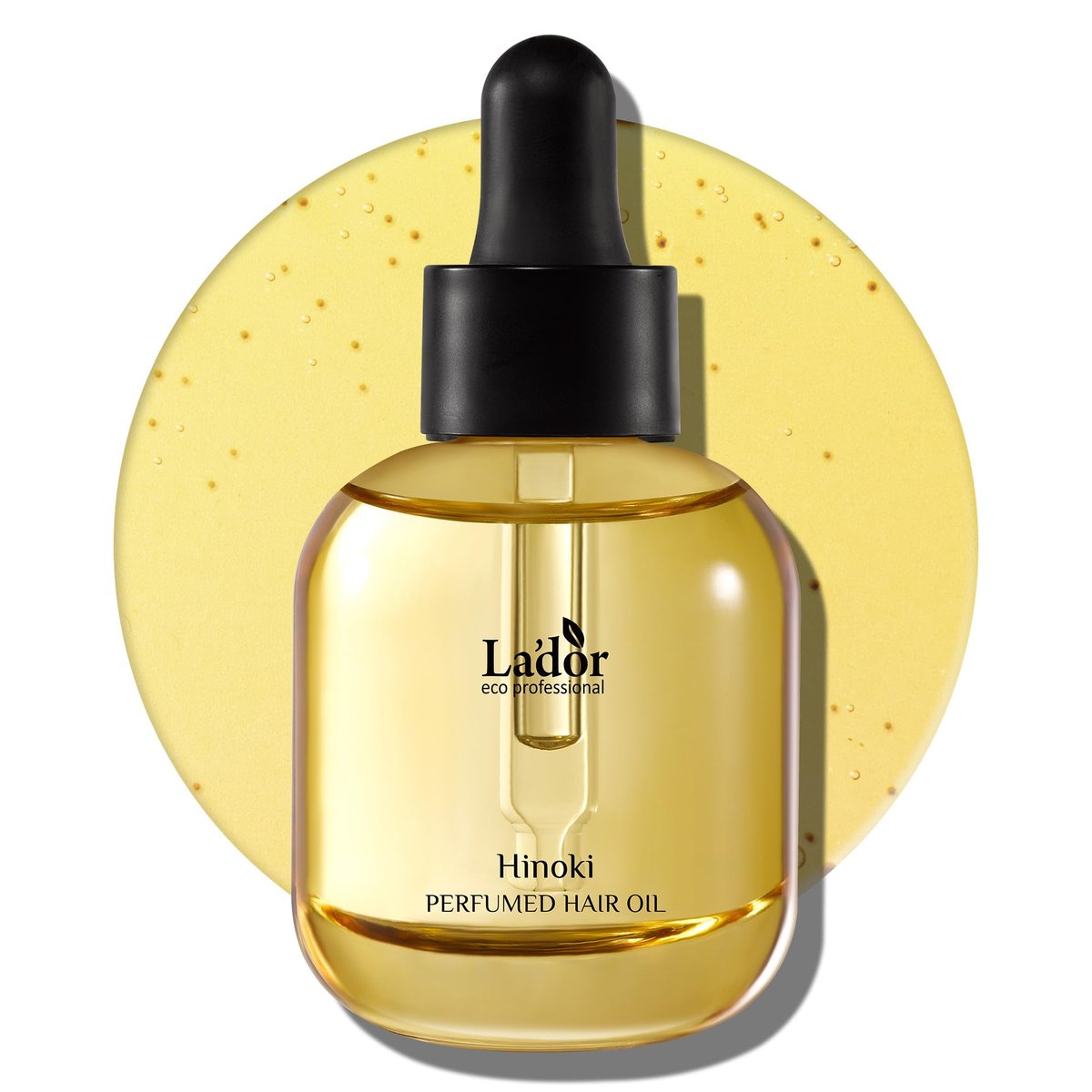LA'DOR Hair Perfume Oil – Pflegendes Haaröl für trockenes & geschädigtes Haar, Anti-Frizz, nährendes Glanzöl, Leave-In Conditioner, hält Locken & Wellen, sulfat- & parabenfrei, 30 ml – Hinoki Korean