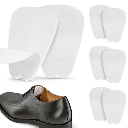 COMFWALK Filz-Zungenpolster für Schuhe – Weiche selbstklebende Schuheinlagen (3 Paar, Weiß)