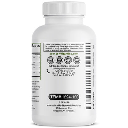 Bronson Kurkuma + Ingwer Extra Stark Gelenke & Verdauung mit BioPerine, Non-GMO, 120 Kapseln