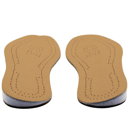 Supination Einlagen, O/X-Bein Korrektur Einlagen aus Braunem Kunstleder, für Fußausrichtung, Metatarsalgie, O-Beine, Haltungsverbesserung, für Damen und Herren (Farbe: Supination, Größe: 43/44)