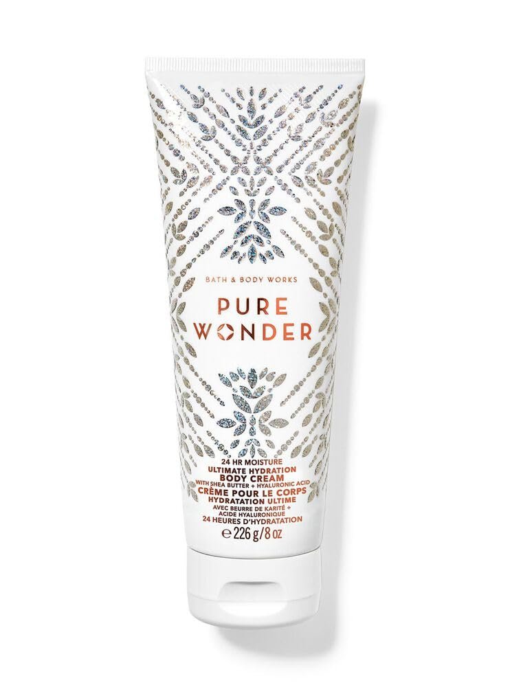 Bath & Body Works Pure Wonder Ultimate Hydration Body Cream Geschenkset für Damen, 8 Fl Oz (Pure Wonder)