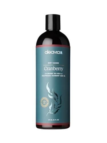 Aleavia Body Cleanse – Organische & natürliche präbiotische Körperwäsche mit reinen ätherischen Ölen – Cranberry-Duft – Pflegen Sie Ihr Hautmikrobiom – 473 ml