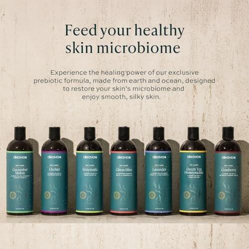 Aleavia Body Cleanse – Organische & natürliche präbiotische Körperwäsche mit reinen ätherischen Ölen – Cranberry-Duft – Pflegen Sie Ihr Hautmikrobiom – 473 ml