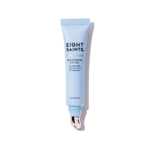 Eight Saints Light Show Aufhellendes Augen-Gel – Anti-Aging, kühlend, gegen Schwellungen und Fältchen, mit Peptiden, MSM und Hyaluronsäure, 15 ml