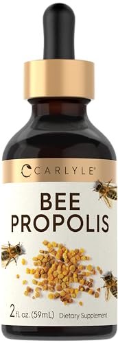 Carlyle Bienenpropolis Tinktur Tropfen | 60 ml | Flüssiger Extrakt | Non-GMO, Glutenfrei Nahrungsergänzungsmittel