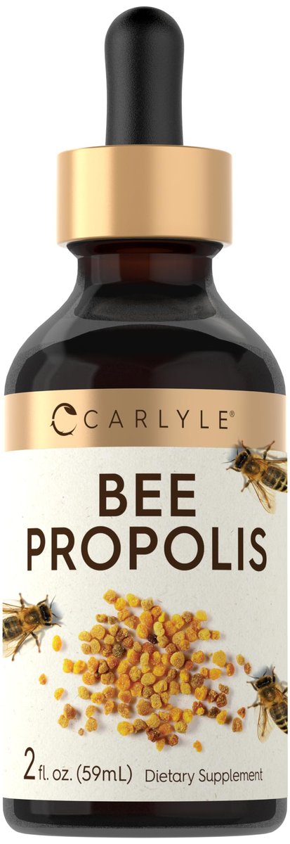 Carlyle Bienenpropolis Tinktur Tropfen | 60 ml | Flüssiger Extrakt | Non-GMO, Glutenfrei Nahrungsergänzungsmittel