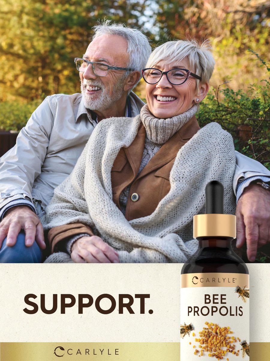 Carlyle Bienenpropolis Tinktur Tropfen | 60 ml | Flüssiger Extrakt | Non-GMO, Glutenfrei Nahrungsergänzungsmittel
