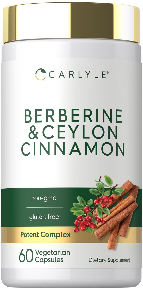 Carlyle Berberin mit Ceylon-Zimt | 60 Kapseln | Vegetarisch, Ohne Gentechnik, Glutenfrei