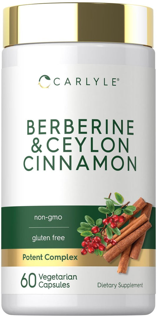 Carlyle Berberin mit Ceylon-Zimt | 60 Kapseln | Vegetarisch, Ohne Gentechnik, Glutenfrei