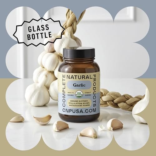 CNP Bio-Knoblauch-Kapseln 520mg – Ganzer Knoblauch-Extrakt, tägliche Herz-Kreislauf-Unterstützung, pflanzlich, vegan, Non-GMO, ohne Füllstoffe, 100 Kapseln, hergestellt in den USA