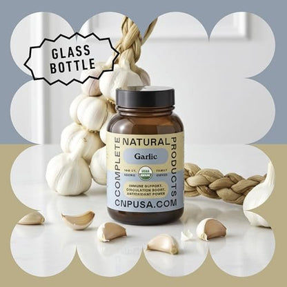 CNP Bio-Knoblauch-Kapseln 520mg – Ganzer Knoblauch-Extrakt, tägliche Herz-Kreislauf-Unterstützung, pflanzlich, vegan, Non-GMO, ohne Füllstoffe, 100 Kapseln, hergestellt in den USA