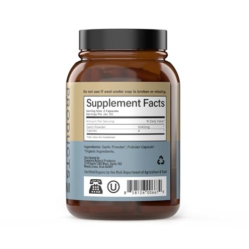 CNP Bio-Knoblauch-Kapseln 520mg – Ganzer Knoblauch-Extrakt, tägliche Herz-Kreislauf-Unterstützung, pflanzlich, vegan, Non-GMO, ohne Füllstoffe, 100 Kapseln, hergestellt in den USA