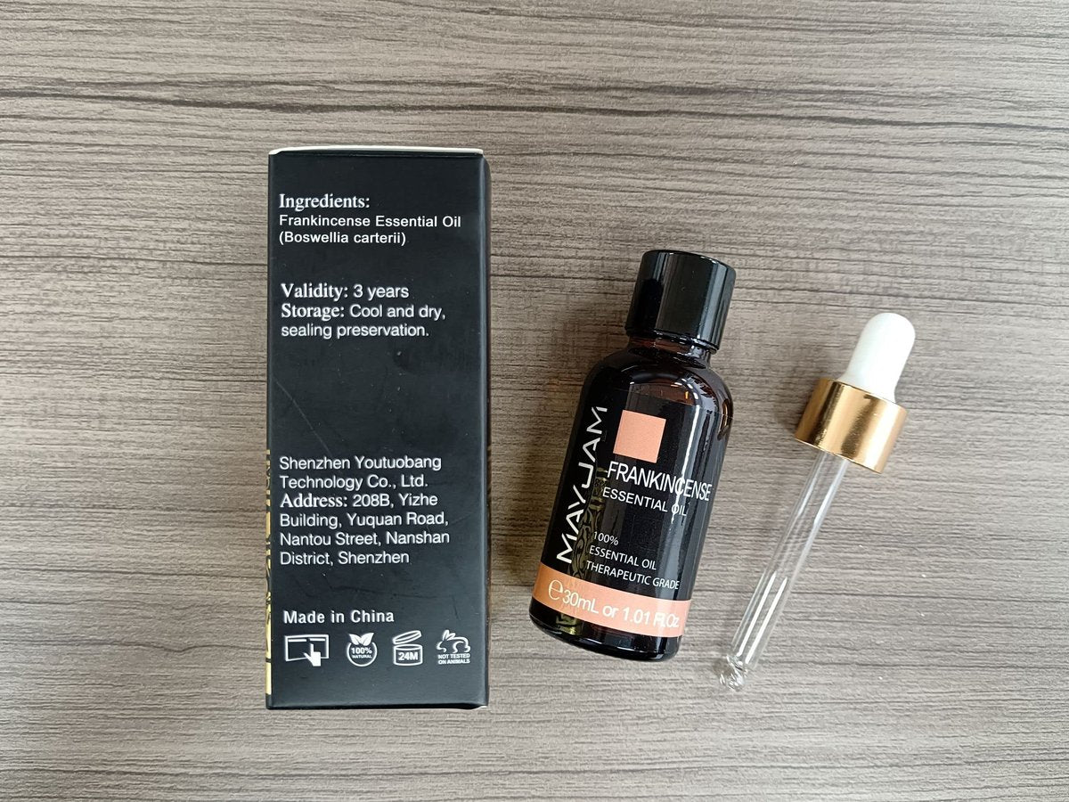 Weihrauch Ätherisches Öl 30 ml / 1,01 fl.oz – MAYJAM Reines Aromatherapieöl für Massage, Diffuser, Seifenherstellung, langanhaltender Duft